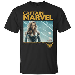 Captain Marvel Vintage Movie Poster Style Men Cotton T-Shirt Men Cotton T-Shirt - parenttees