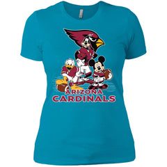 Mickey Mouse Arizona Cardinals American Football Nfl Sports Shirt Women Cotton T-Shirt Women Cotton T-Shirt - parenttees