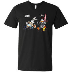 Star Wars T-shirts Rabbit Vs Duck Donald Funny Men V-Neck T-Shirt