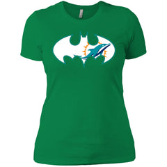 We Are The Miami Dolphins Batman Nfl Mashup Women Cotton T-Shirt Women Cotton T-Shirt - parenttees