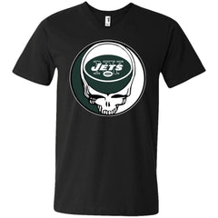 New York Jets Grateful Dead Steal Your Face Football Nfl Shirts Men V-Neck T-Shirt Men V-Neck T-Shirt - parenttees
