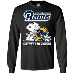 Los Angeles Rams Gateway To Victory Super Bowl 2019 Snoopy Football Nfl Men Long Sleeve Shirt