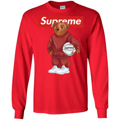 Supreme Bear Sport T-shirt Men Long Sleeve Shirt Men Long Sleeve Shirt - parenttees