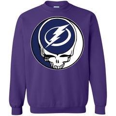 Tampa Bay Lightning Grateful Dead Steal Your Face Hockey Nhl Shirts Crewneck Pullover Sweatshirt Crewneck Pullover Sweatshirt - parenttees