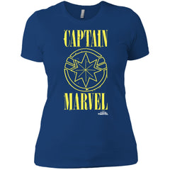 Captain Marvel Yellow Paint Drip Logo Women Cotton T-Shirt Women Cotton T-Shirt - parenttees