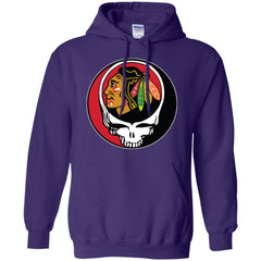 Chicago Blackhawks Grateful Dead Steal Your Face Hockey Nhl Shirts Pullover Hoodie Sweatshirt Pullover Hoodie Sweatshirt - parenttees