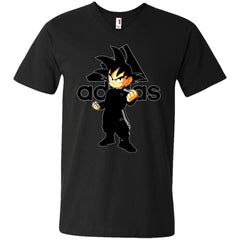 Goku Adidas Black T-shirt Men V-Neck T-Shirt Men V-Neck T-Shirt - parenttees