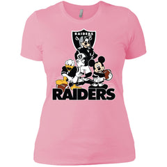 Mickey Mouse Oakland Raiders American Football Nfl Sports Shirt Women Cotton T-Shirt Women Cotton T-Shirt - parenttees