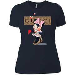 Minnie Mouse Love Couple T-shirt Valentine's Day T-shirt Women Cotton T-Shirt Women Cotton T-Shirt - parenttees