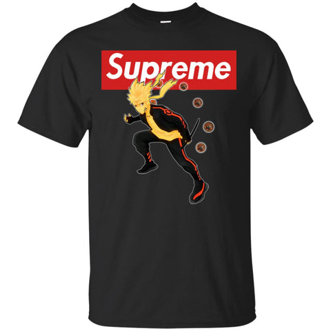 Supreme Naruto T-shirt Men Cotton T-Shirt Black / S Men Cotton T-Shirt - parenttees