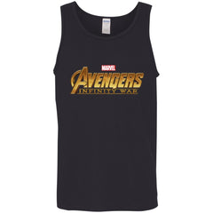 Marvel Avengers Infinity War Golden Logo Men Cotton Tank Men Cotton Tank - parenttees