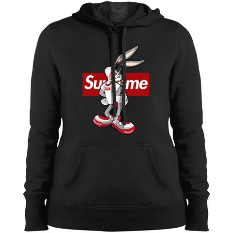 Supreme Rabbit T Shirt Women Hooded Sweatshirt Black / X-Small Women Hooded Sweatshirt - parenttees