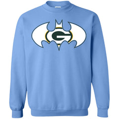 We Are The Green Bay Packers Batman Nfl Mashup Crewneck Pullover Sweatshirt Crewneck Pullover Sweatshirt - parenttees