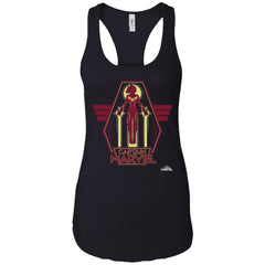 Captain Marvel Red Yellow Flight Powers Women Tank Top Women Tank Top - parenttees