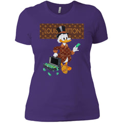 Louis Vuitton Donald Duck T-shirt Women Cotton T-Shirt Women Cotton T-Shirt - parenttees