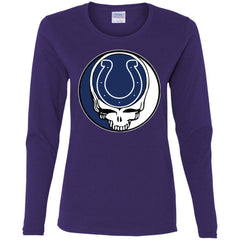 Indianapolis Colts Grateful Dead Steal Your Face Football Nfl Shirts Women Long Sleeve Shirt Women Long Sleeve Shirt - parenttees