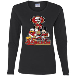 Mickey Mouse San Francisco 49ers American Football Nfl Sports Shirt Women Long Sleeve Shirt