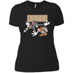 Gucci Tom And Jerry Cartoon T-shirt Women Cotton T-Shirt