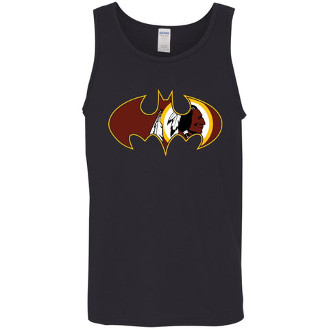 We Are The Washington Redskins Batman Nfl Mashup Men Cotton Tank Black / X-Small Men Cotton Tank - parenttees