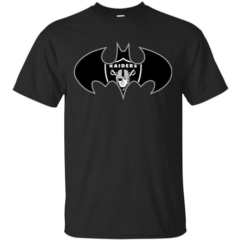 We Are The Oakland Raiders Batman Nfl Mashup Men Cotton T-Shirt Black / S Men Cotton T-Shirt - parenttees