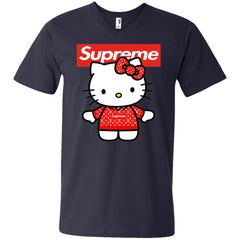 Supreme Hello Kitty Loves T-shirt Men V-Neck T-Shirt Men V-Neck T-Shirt - parenttees