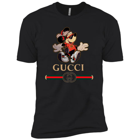 Gucci Mickey Fashion Stylelist Music T-shirt Men Short Sleeve T-Shirt Black / X-Small Men Short Sleeve T-Shirt - parenttees