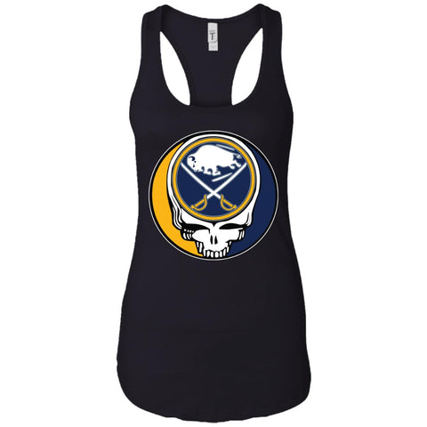 Buffalo Sabres Grateful Dead Steal Your Face Hockey Nhl Shirts Women Tank Top Black / X-Small Women Tank Top - parenttees