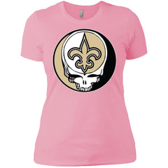 New Orleans Saints Grateful Dead Steal Your Face Football Nfl Shirts Women Cotton T-Shirt Women Cotton T-Shirt - parenttees