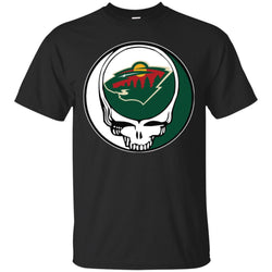 Minnesota Wild Grateful Dead Steal Your Face Hockey Nhl Shirts Men Cotton T-Shirt