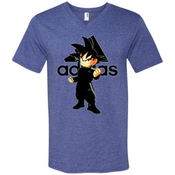 Goku Adidas Black T-shirt Men V-Neck T-Shirt