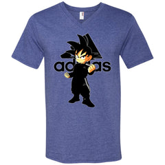 Goku Adidas Black T-shirt Men V-Neck T-Shirt Men V-Neck T-Shirt - parenttees