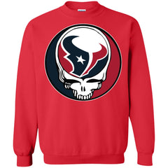 Houston Texans Grateful Dead Steal Your Face Football Nfl Shirts Crewneck Pullover Sweatshirt Crewneck Pullover Sweatshirt - parenttees