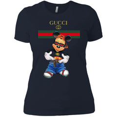 Gucci Logo Mickey Gift Trending T-shirt Women Cotton T-Shirt Women Cotton T-Shirt - parenttees