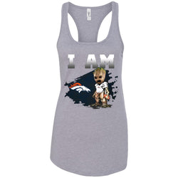 Nfl Denver Broncos I Am Groot T-shirt Women Tank Top