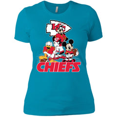 Mickey Mouse Kansas City Chiefs American Football Nfl Sports Shirt Women Cotton T-Shirt Women Cotton T-Shirt - parenttees