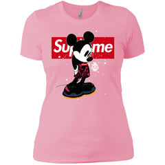 Supreme Mickey Babe Cute Love T-shirt Women Cotton T-Shirt Women Cotton T-Shirt - parenttees