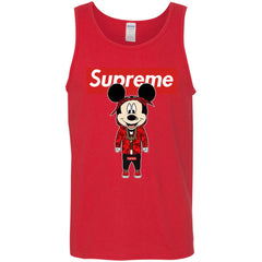 Supreme Mickey Style Fashion T-shirt Men Cotton Tank Men Cotton Tank - parenttees