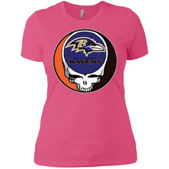 Baltimore Ravens Grateful Dead Steal Your Face Football Nfl Shirts Women Cotton T-Shirt Women Cotton T-Shirt - parenttees