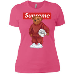 Supreme Bear Sport T-shirt Women Cotton T-Shirt Women Cotton T-Shirt - parenttees