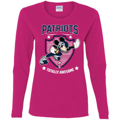 Nfl – New England Patriots Totally Awesome Mickey Mouse Super Bowl 2019 Football Women Long Sleeve Shirt Women Long Sleeve Shirt - parenttees