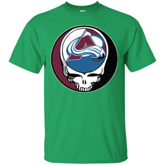 Colorado Avalanche Grateful Dead Steal Your Face Hockey Nhl Shirts Men Cotton T-Shirt Men Cotton T-Shirt - parenttees