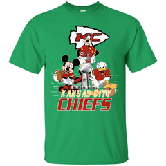 Nfl – Kansas City Chiefs Donald Duck Goofy Mickey Mouse Super Bowl 2019 Football Men Cotton T-Shirt Men Cotton T-Shirt - parenttees