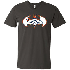 We Are The Denver Broncos Batman Nfl Mashup Men V-Neck T-Shirt Men V-Neck T-Shirt - parenttees