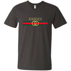 Gucci Logo Vintage Inspired Trend Men V-Neck T-Shirt Men V-Neck T-Shirt - parenttees