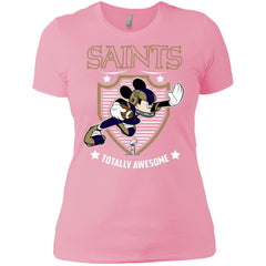 Nfl – New Orleans Saints Totally Awesome Mickey Mouse Super Bowl 2019 Football Women Cotton T-Shirt Women Cotton T-Shirt - parenttees