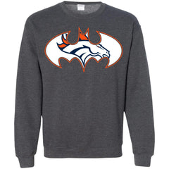 We Are The Denver Broncos Batman Nfl Mashup Crewneck Pullover Sweatshirt Crewneck Pullover Sweatshirt - parenttees