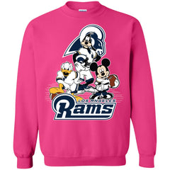 Mickey Mouse Los Angeles Rams American Football Nfl Sports Shirt Crewneck Pullover Sweatshirt Crewneck Pullover Sweatshirt - parenttees