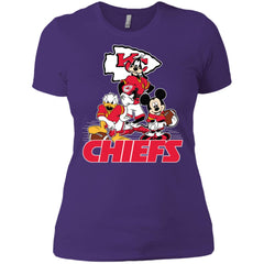 Mickey Mouse Kansas City Chiefs American Football Nfl Sports Shirt Women Cotton T-Shirt Women Cotton T-Shirt - parenttees