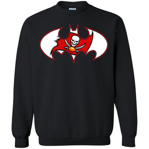 We Are The Tampa Bay Buccaneers Batman Nfl Mashup Crewneck Pullover Sweatshirt Black / S Crewneck Pullover Sweatshirt - parenttees