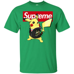 Supreme Pikachu T-shirt Men Cotton T-Shirt Men Cotton T-Shirt - parenttees